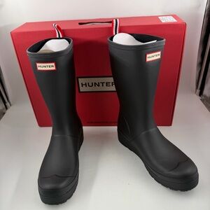 Hunter Women’s Original Play Tall - SZ 11 - Black Rain Boots Waterproof